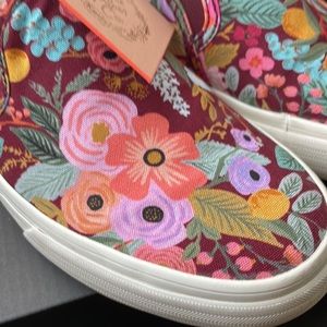 Keds x Rifle Paper Co. double decker shoes. New with tags and original box.